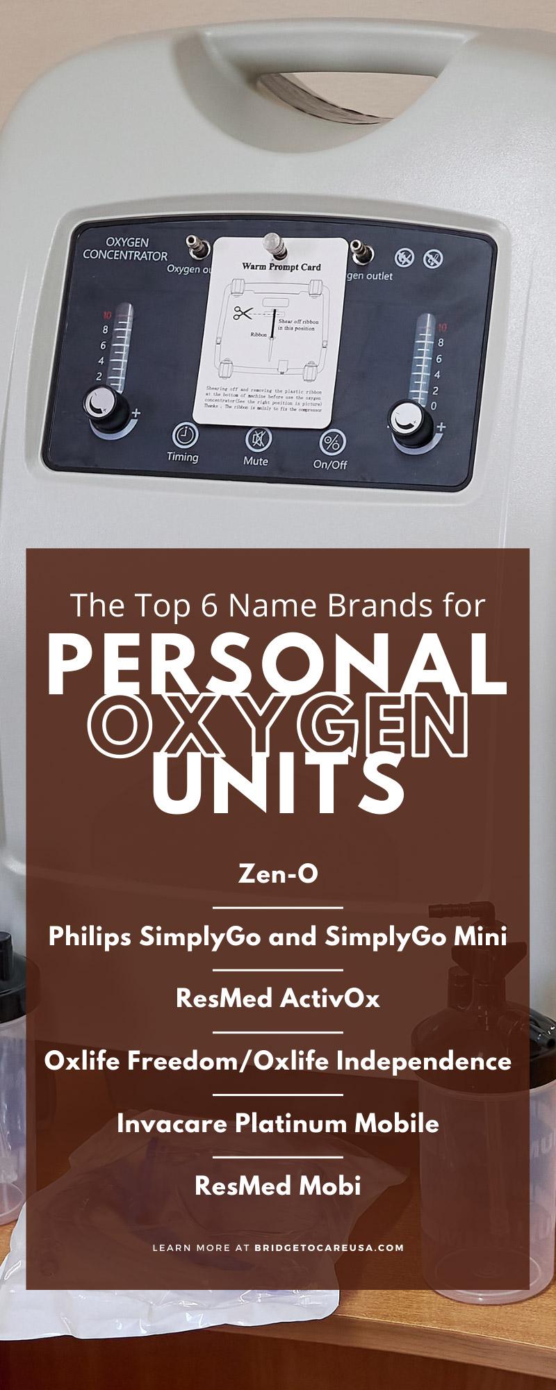 The Top 6 Name Brands for Personal Oxygen Units